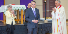 Cretin-Derham Hall Welcomes President Jeb Myers with All-School Mass and BBQ