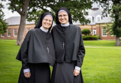 Pro Ecclesia Sister Laura Holupchinski, left, with fellow Sister Leann Luecke. COURTESY PRO ECCLESIA SANCTA