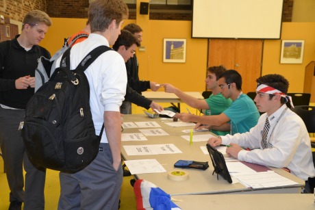 All students were invited to vote during lunchtime.