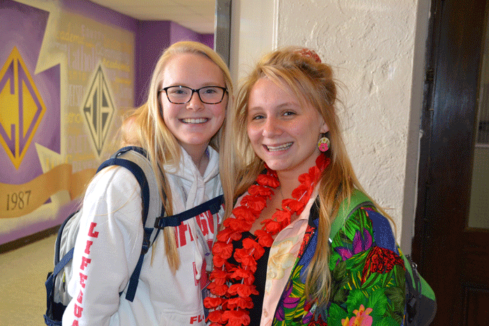 Seniors Beth Zobitz and Anna Erickson Chill Out on Beach Day.