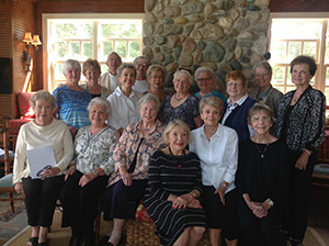 The Derham Hall Class of 1957 enjoying each other's company at their 60-year class reunion.