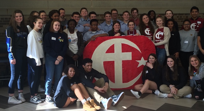 Students from CDH, Academy of Holy Angels, DeLaSalle, and Saint Thomas Academy attended the Justice Youth Summit.