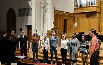 CDH Chamber Singers performed at Pilgrim Lutheran Church on March 10.