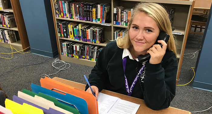 Mary has been a member of the Phonathon team since she was a sophomore.