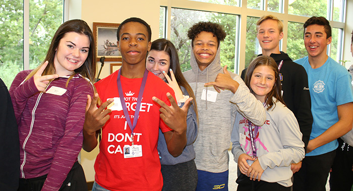 Members of the Class of 2022 at a retreat.